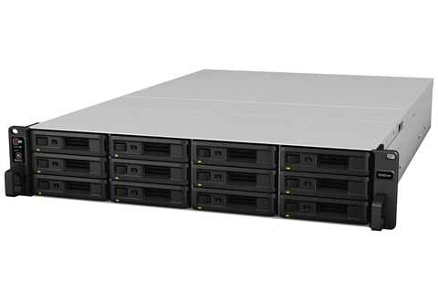 RS3621xs+ 8コアXeon D-1541搭載2U12ベイラックマウントNAS
