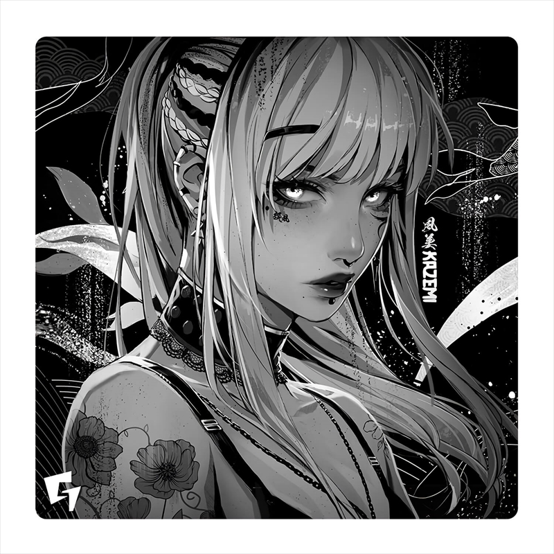 おすすめネット 50 Dark Mousepad Glass Kazemi x gw-kazemi-dark-5050 cm 50 マウス・トラックボール