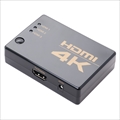 HDS-4K03 4K解像度対応 HDMI切替器 3入力1出力 HDMIケーブル付属タイプ