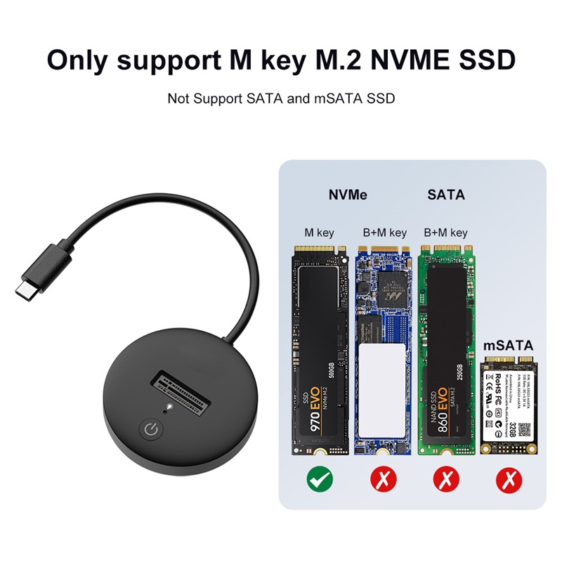 HDE-20 USB3.2Gen2対応 M.2 NVMe SSDスタンド