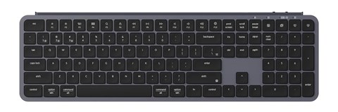 B6P-K1-US Keychron B6 Pro ウルトラスリム ワイヤレスキーボード - US配列（テンキー付 / 100%フルサイズ） / シザースイッチ（本体カラー：スペースグレー）
