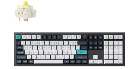 Q6M-M4-US Q6 Max QMK/VIA ワイヤレス カスタム・メカニカルキーボード - RGB - US配列（テンキー付 / 100%フルサイズ）- カーボンブラック / Gateron Jupiter スイッチ（ホットスワップ）バナナ軸