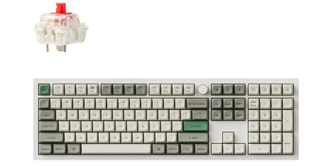 Q6M-P1-US Q6 Max QMK/VIA ワイヤレス カスタム・メカニカルキーボード - RGB - US配列（テンキー付 / 100%フルサイズ）- シェルホワイト / Gateron Jupiter スイッチ（ホットスワップ）赤軸