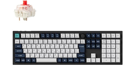 Q6M-M1-JIS Q6 Max QMK/VIA ワイヤレス カスタム・メカニカルキーボード - RGB - JIS配列（テンキー付 / 100%フルサイズ）- カーボンブラック / Gateron Jupiter スイッチ（ホットスワップ）赤軸
