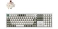 Q6M-P3-JIS Q6 Max QMK/VIA ワイヤレス カスタム・メカニカルキーボード - RGB - JIS配列（テンキー付 / 100%フルサイズ）- シェルホワイト / Gateron Jupiter スイッチ（ホットスワップ）茶軸