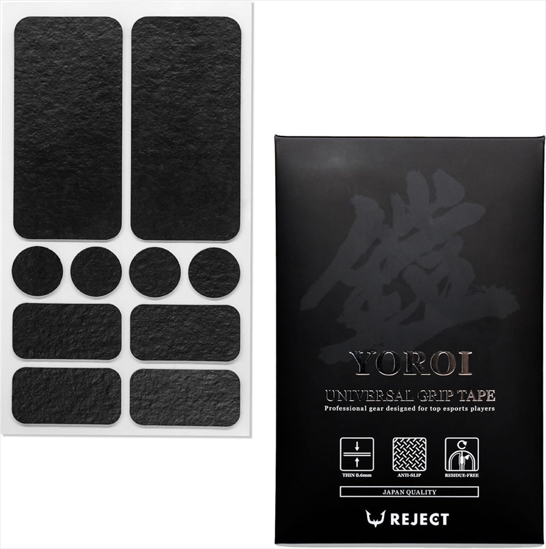 REJECT UNIVERSAL GRIP TAPE 『YOROI』 Pre-cut for Arcade Controller ☆4個まで￥250クリックポスト対応可能！