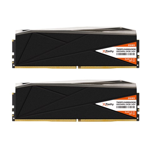 TMXFCL2488842KSK Heatsink Black+Silver XFinity RGB Series O CU-DIMM ※ Intel® Core™ Ultraプロセッサー（シリーズ2）に対応