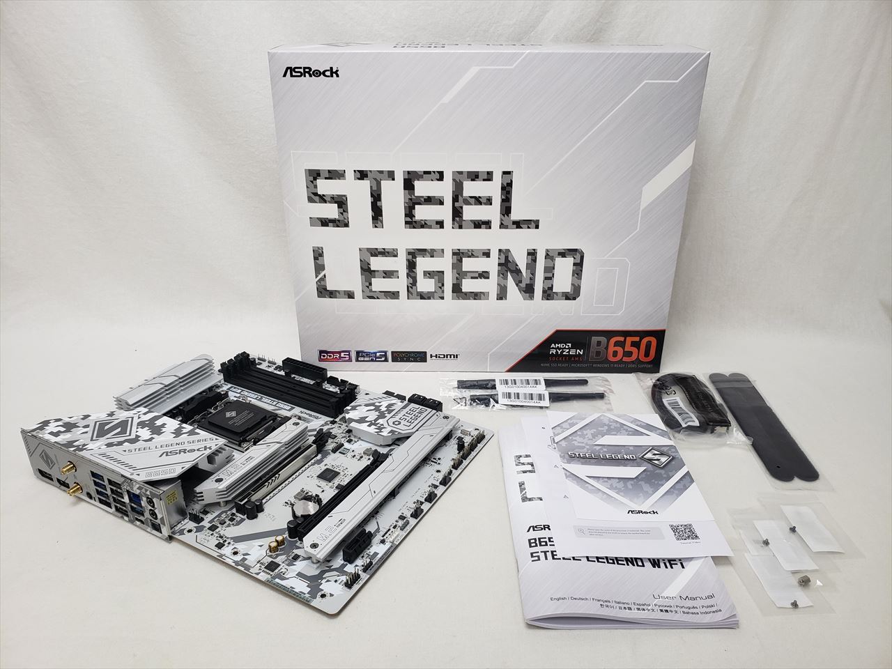 ASRock 鈍く B650 Steel Legend WiFi （中古）