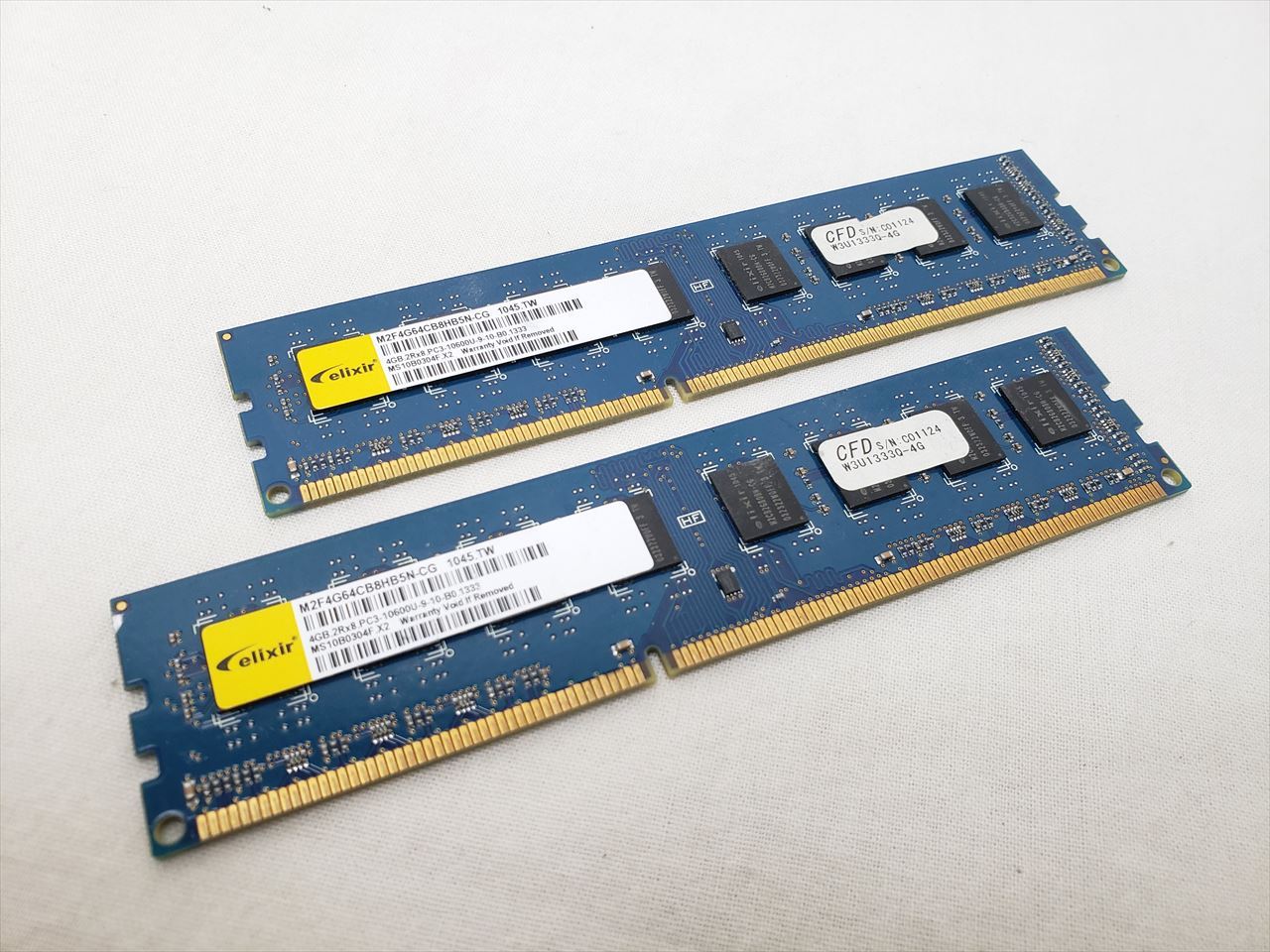 CFD ELIXIR PC3-10600 DDR3-1333 240pin 4GB 3枚組 計12GB トリプルチャンネル Elixir M2f4g64cb8hg5n Cg Elixir 4gb 2rx8 Pc3 CFD ELIXIR DDR3