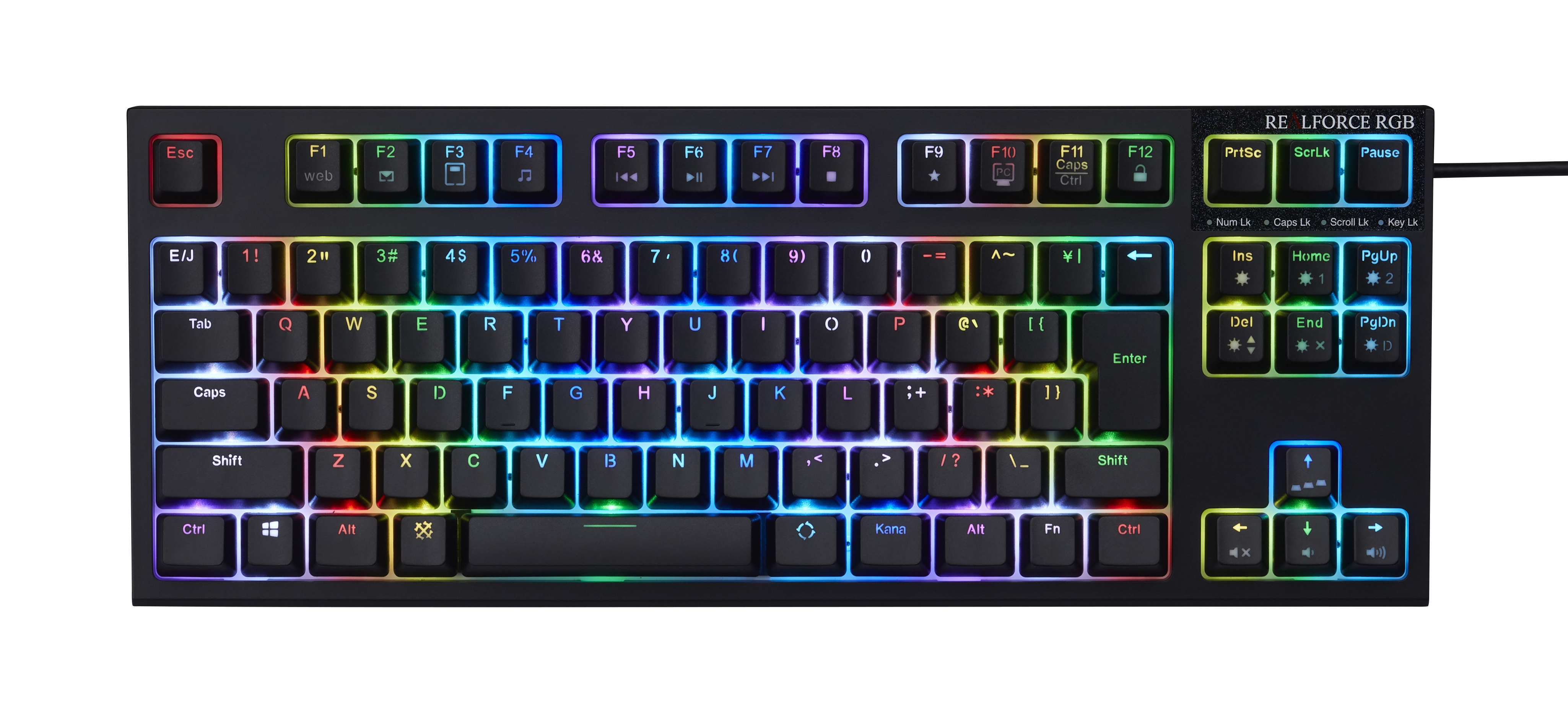 UNISEX S/M 東プレ REALFORCE RGB TKL R2TLA-JP4G-BK 日本語配列 PC