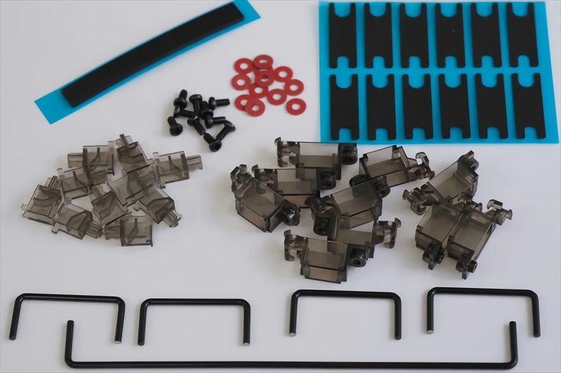 DUROCK Screw-In Stabilisers V3 Smokey Black (2u x4, 6．25u x1 set)