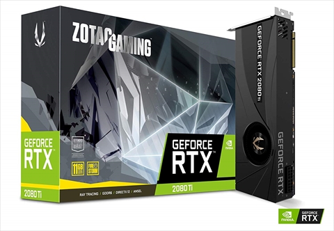 【クリックでお店のこの商品のページへ】ZTRTX2080Ti-11GGDR6BLOW/ZT-T20810A-10P ZOTAC GAMING GeForce RTX 2080 Ti Blower