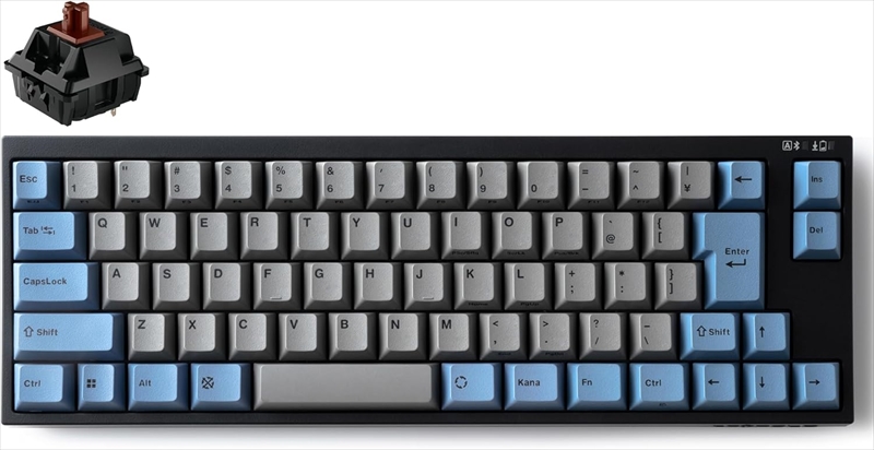 FC660MBTN2/JNEGB FC660MBT  GRAYBLUE　日本語JIS配列　かななし　Bluetooth/USB接続 70キー PBT2色成形キーキャップ CHEERY MX2A茶軸