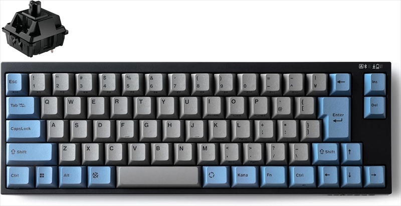FC660MBTL2/JNEGB FC660MBT  GRAYBLUE　日本語JIS配列　かななし　Bluetooth/USB接続 70キー PBT2色成形キーキャップ CHEERY MX2A黒軸