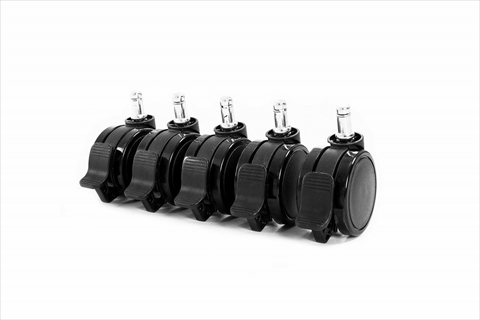 AKR-LOCKED-WHEELS-BLACK Gaming Locked Casters (Black)