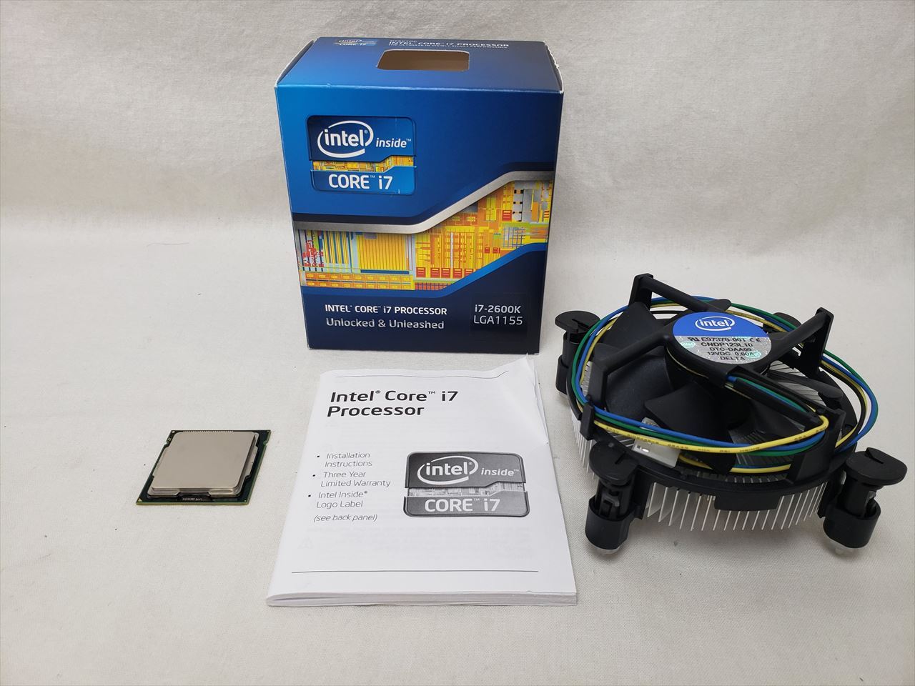 完動品 Intel Core i7 インテル 2600K SR00C 3.4GHz リテールファン付 COSTA RICA LGA1155 ☆完動品ワンオーナー☆Intel インテル Core i7 2600K 3.4GHz LGA1155 未