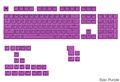 Glorious GPBT Basics Keycaps Epic Purple - US - Retail GLO-KB-ACC-KC-GPBT-BA-EPUR-US