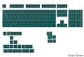 Glorious GPBT Basics Keycaps Totem Green - US - Retail GLO-KB-ACC-KC-GPBT-BA-TGRN-US
