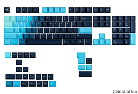 GPBT Gradient Keycaps - Celestial Ice - US - Retail GLO-KB-ACC-KC-GPBT-GR-CEI-US