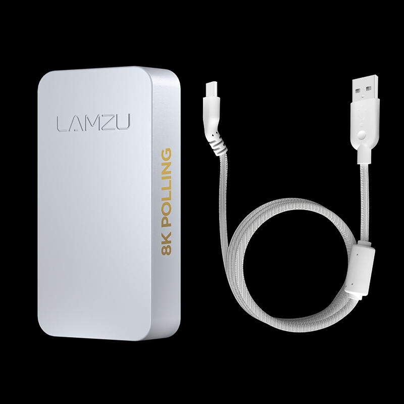 Lamzu 8Kレシーバー(ケーブル付属) ホワイト | マウス Lamzu 8Kレシーバー(ケーブル付属) ホワイト | マウス
