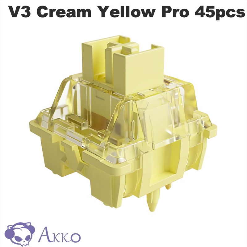 【45個】 Akko V3 Cream Yellow Pro スイッチ (第3世代) AKKO02-00002