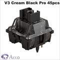 【45個】 Akko V3 Cream Black Pro スイッチ (第3世代) AKKO02-00004
