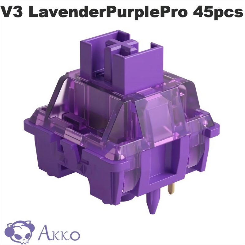 【45個】 Akko V3 Lavender Purple Pro スイッチ (第3世代) AKKO02-00005