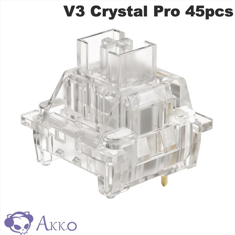 【45個】 Akko V3 Crystal Pro スイッチ (第3世代) AKKO02-00007