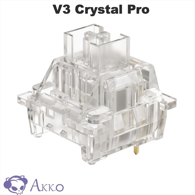 【1個】 Akko V3 Crystal Pro スイッチ (第3世代) ☆40個まで￥250クリックポスト対応可能！