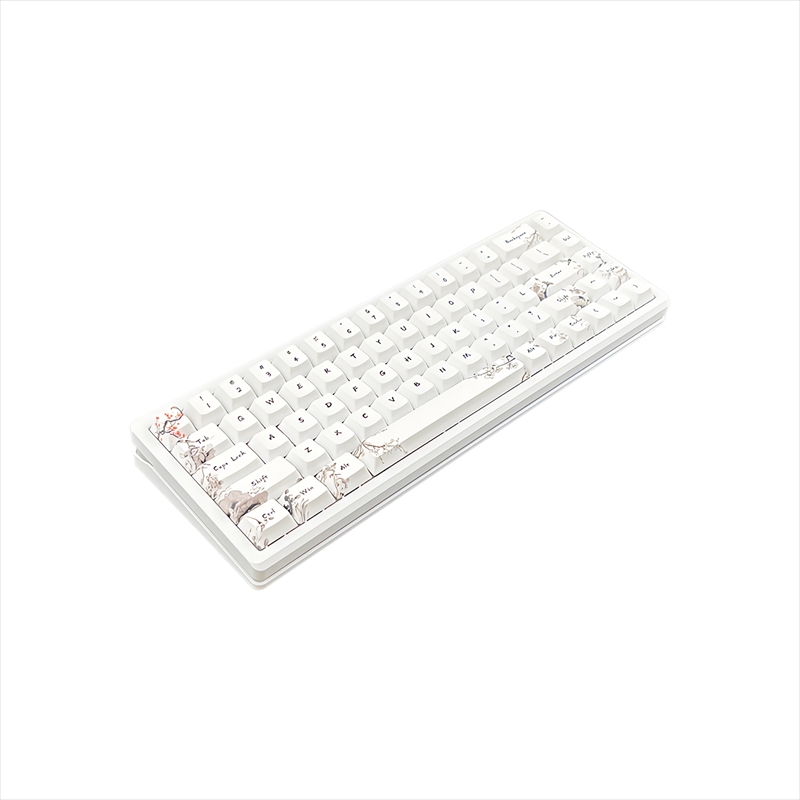 EverGlide Su68 ホワイト ラピッドトリガーキーボード EverGlide-su68-wh-b