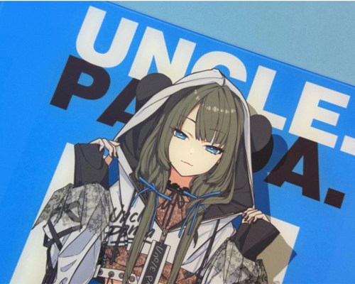 Uncle Panda ブルー ガラスマウスパッド | マウスパッド | ゲーミング