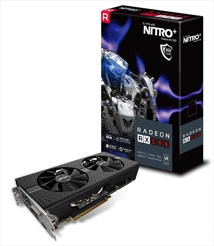 【クリックで詳細表示】SAPPHIRE NITRO＋ RADEON RX 580 8G GDDR5 OC (SA-RX580-8GD5N＋001V2/11265-01-20G)