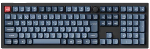 V6M-D1-JIS V6 MAX QMK ワイヤレスカスタム・メカニカルキーボード - RGB - JIS配列（テンキー付） / Gateron Jupiter スイッチ（ホットスワップ）赤軸