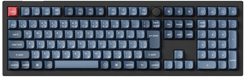 V6M-D3-JIS V6 MAX QMK ワイヤレスカスタム・メカニカルキーボード - RGB - JIS配列（テンキー付）/ Gateron Jupiter スイッチ（ホットスワップ）茶軸