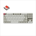 K1M-K1-JIS K1 Max QMK/VIA ワイヤレス カスタム・メカニカルキーボード - White LED - JIS配列（テンキーレス） / レトロカラー - Gateronロープロファイル2.0メカニカルスイッチ赤軸