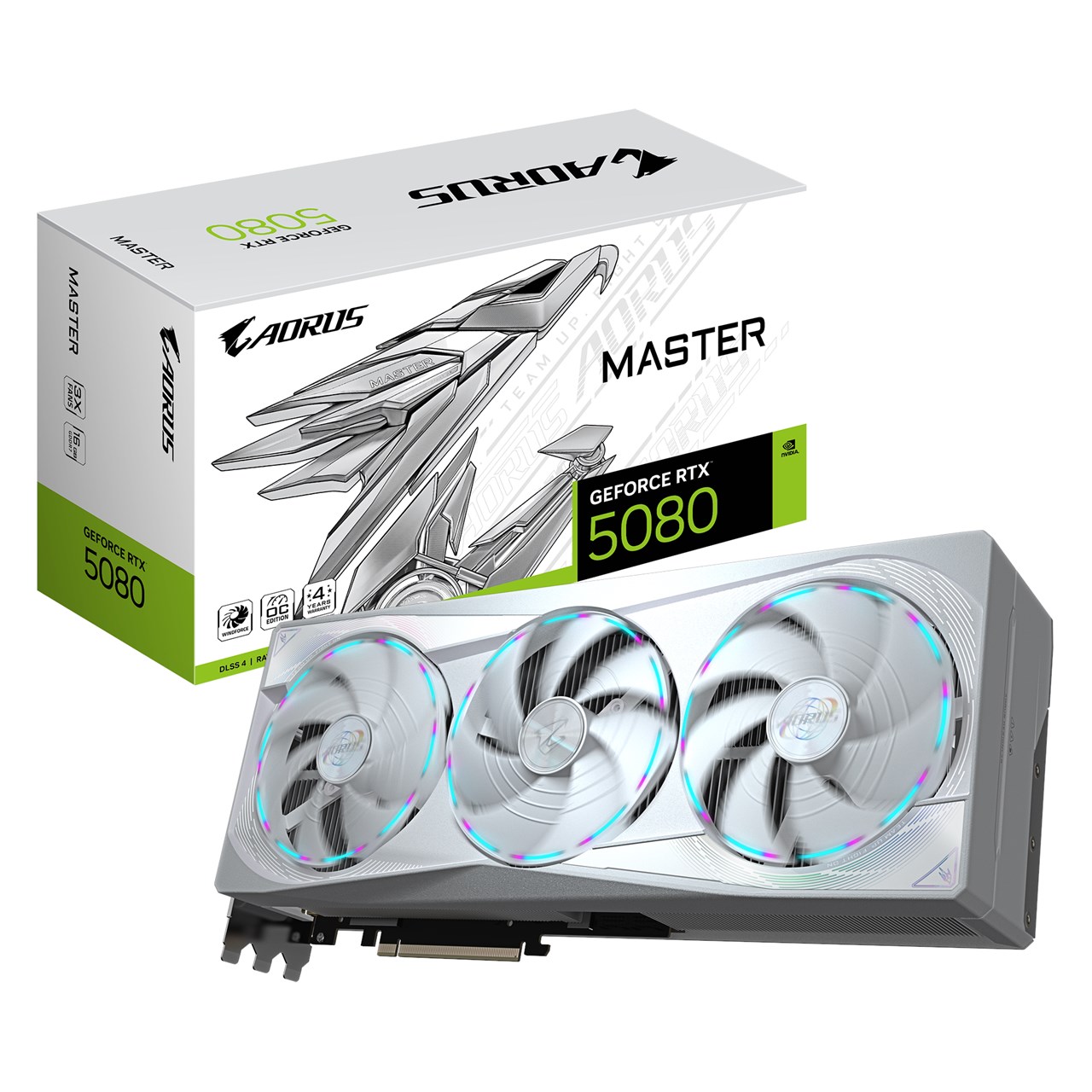 GV-N5080AORUSM ICE-16GD | GeForce RTX 5080 | NVIDIA PCI-Express