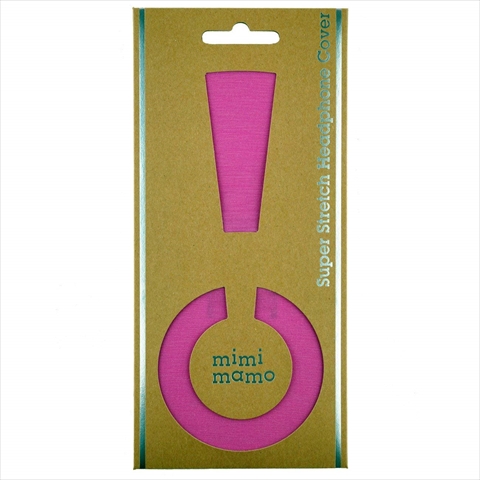 【クリックで詳細表示】MHC-002-PK mimimamo スーパーストレッチヘッドフォンカバー L ピンク ☆￥250ネコポス対応可能商品！