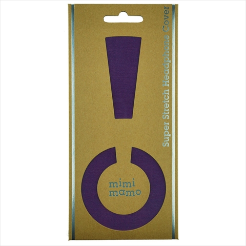 【クリックで詳細表示】MHC-002-PL mimimamo スーパーストレッチヘッドフォンカバー L パープル ☆￥250ネコポス対応可能商品！