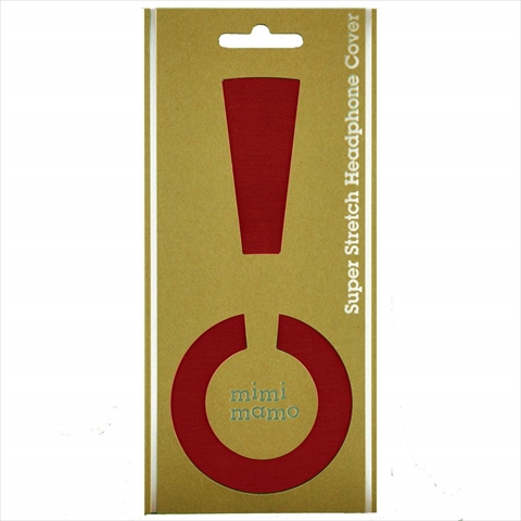 【クリックで詳細表示】MHC-002-RD mimimamo スーパーストレッチヘッドフォンカバー L レッド ☆￥250ネコポス対応可能商品！