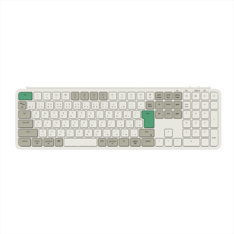 B6P-K12-JIS Keychron B6 Pro ウルトラスリム ワイヤレスキーボード - JIS配列（テンキー付 / 100%フルサイズ） / シザースイッチ（本体カラー：レトログリーン）