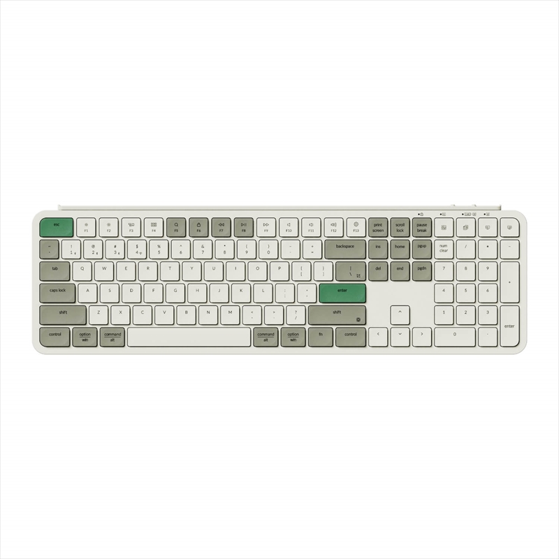 B6P-K12-US Keychron B6 Pro ウルトラスリム ワイヤレスキーボード - US配列（テンキー付 / 100%フルサイズ） / シザースイッチ（本体カラー：レトログリーン）