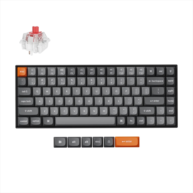 K2M-A1-US K2 Max QMK ワイヤレス カスタム・メカニカルキーボード - WHITE LED - US配列  / Keychron Superスイッチ赤軸