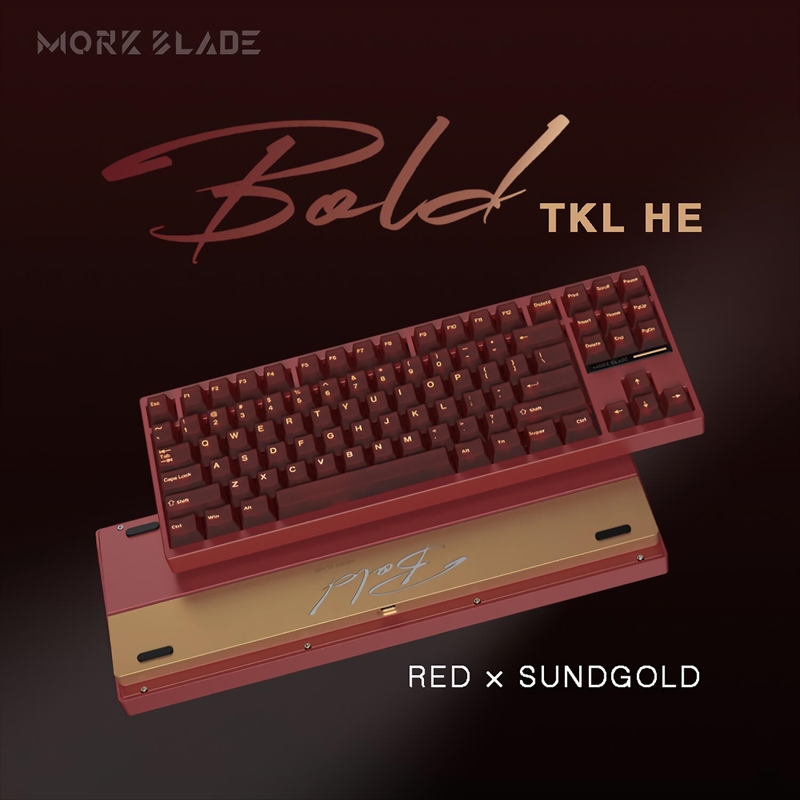 MORKBLADE Bold TKL HE Scarlet/Sandgold