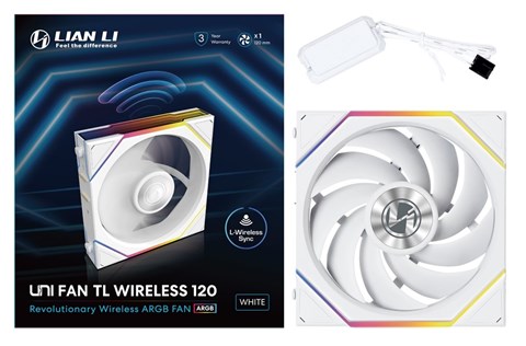 UNI FAN TL Wireless 120 WT Single Pack UF-TL120-WLS-1W 