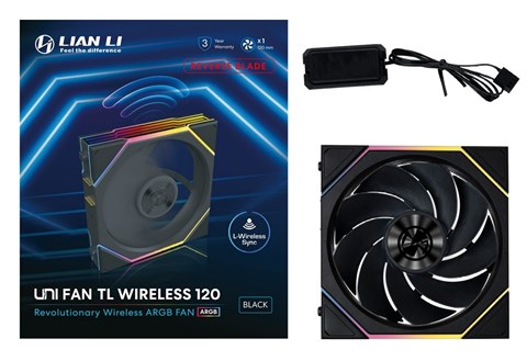 UNI FAN RS TL Wireless 120 BK Single Pack UF-RS-TL120-WLS-1B 