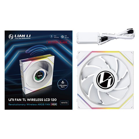 UNI FAN RS TL LCD Wireless 120 WT Single Pack UF-RS-TL120-LCD-WLS-1W 