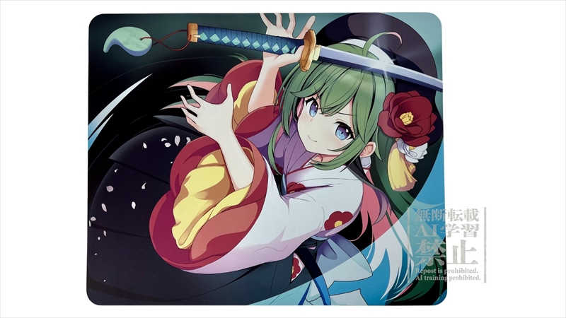 EGA GNM-401 「bloom blade girl`s 椿～Camellia～」 EgoisticArts マウスパッド designed by ジャムしぃ