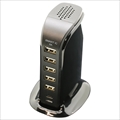 BAC1C5U80SIBK DESKTOP AC USB×5/Type-C×1　8A