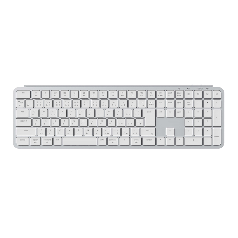 B6P-K14-JIS Keychron B6 Pro ウルトラスリム ワイヤレスキーボード - JIS配列（テンキー付 / 100%フルサイズ） / シザースイッチ（本体カラー：シルバー）