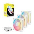 iCUE LINK LX120-R RGB WHITE Triple Reverse Fans Starter Kit (CO-9051054-WW)